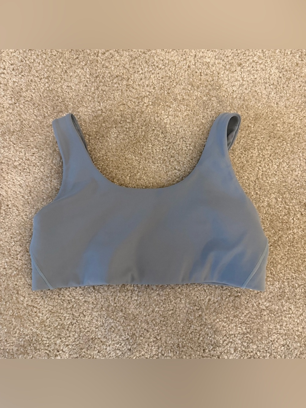 Nike alate comfy gray sports bra
